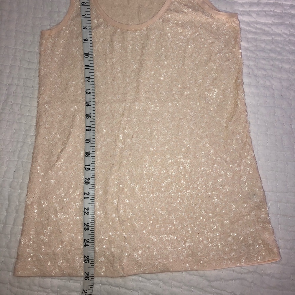 J. Crew Drapey Sequin Tank, ivory